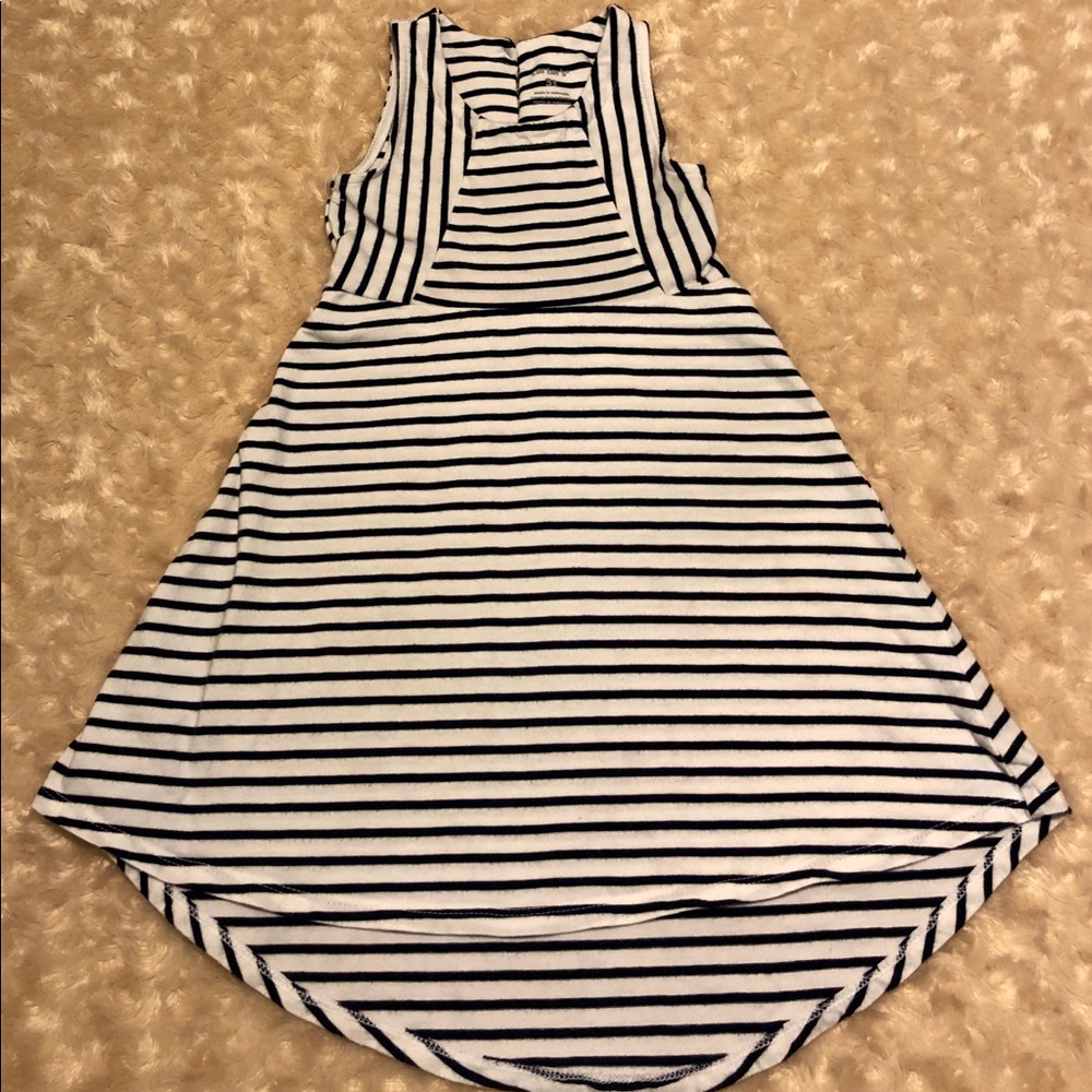 Striped Sleeveless Toddler Dress